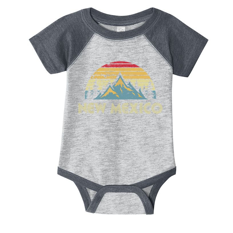 New Mexico Tee Retro Vintage Mountains Nature Hiking Shirt Infant Baby Jersey Bodysuit