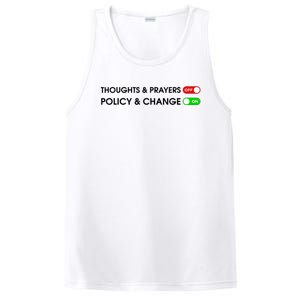 No More Thoughts & Prayers Time For Policy & Change PosiCharge Competitor Tank