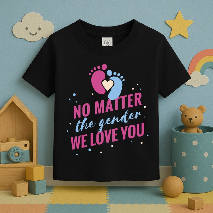 No Matter The Gender We Love You Toddler T-Shirt