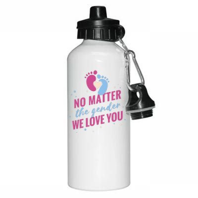 No Matter The Gender We Love You Aluminum Water Bottle 