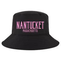 Nantucket Massachusetts Text Print Cool Comfort Performance Bucket Hat