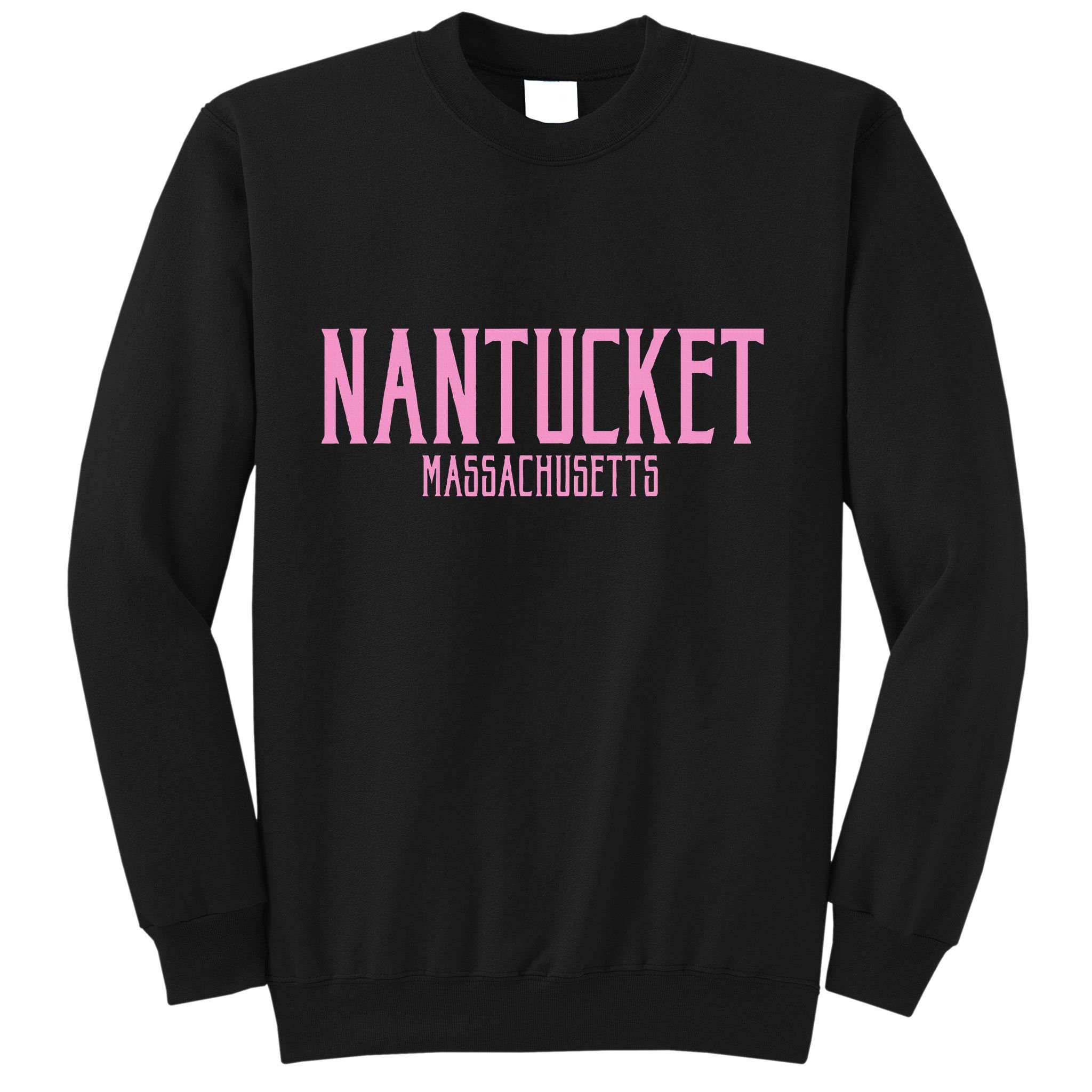 Nantucket Massachusetts Text Print Sweatshirt