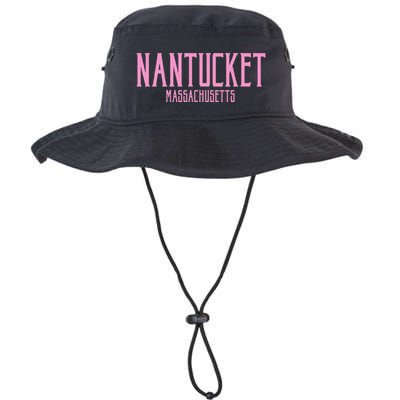 Nantucket Massachusetts Text Print Bucket Hat
