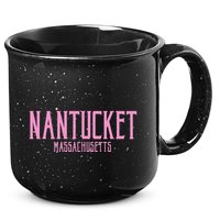 Nantucket Massachusetts Text Print 15oz Campfire Ceramic Mug