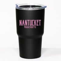 Nantucket Massachusetts Text Print Tumbler