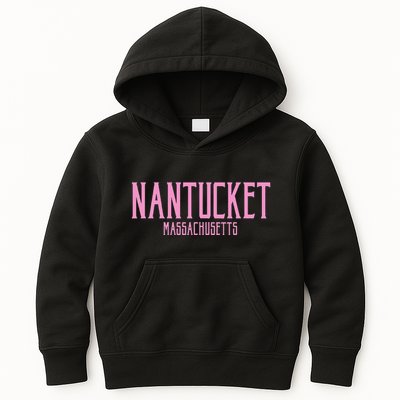 Nantucket Massachusetts Text Print Kids Hoodie