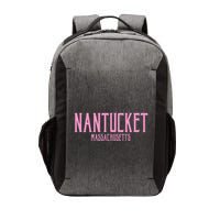 Nantucket Massachusetts Text Print Vector Backpack