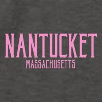 Nantucket Massachusetts Text Print Vector Backpack