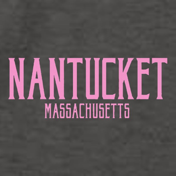 Nantucket Massachusetts Text Print Vector Backpack