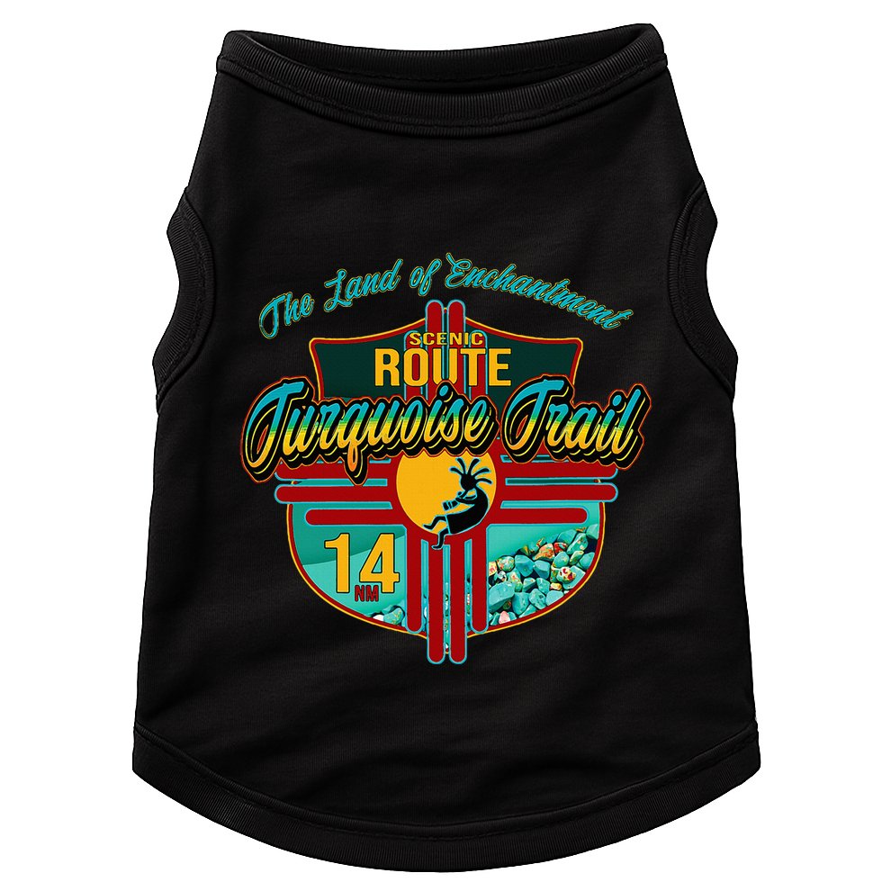 New Mexico Turquoise Trail National Scenic Route 14 Souvenir Doggie Tank