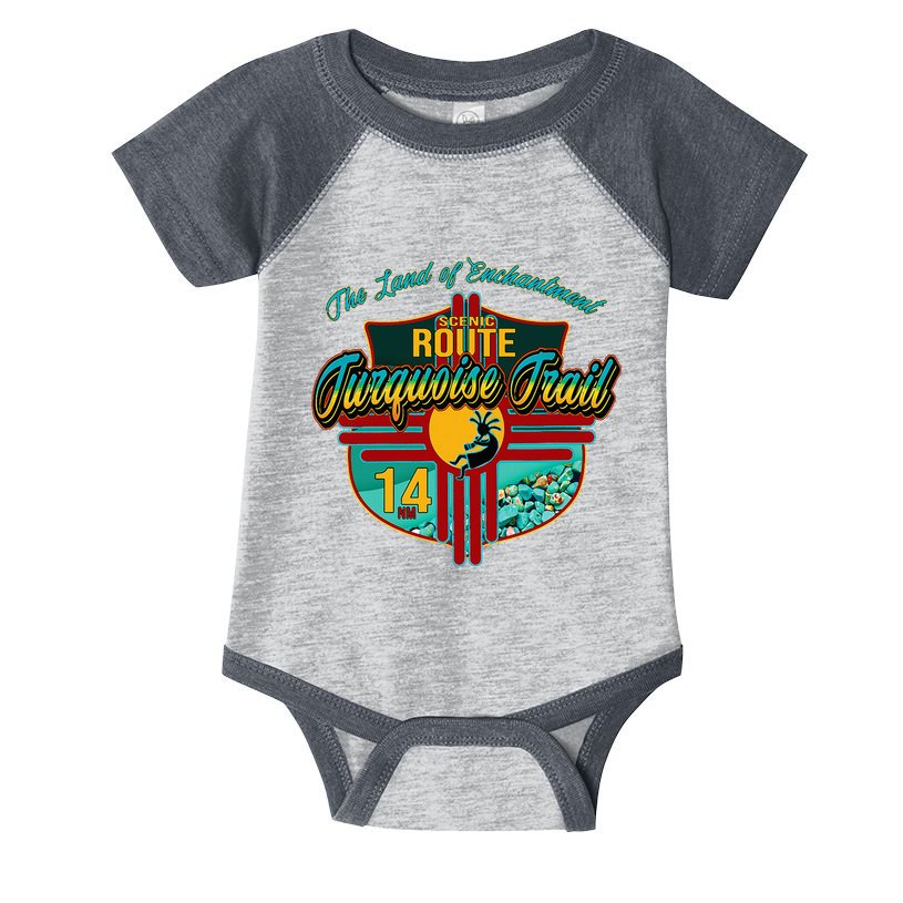 New Mexico Turquoise Trail National Scenic Route 14 Souvenir Infant Baby Jersey Bodysuit