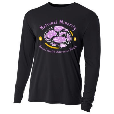 National Minority Tal Health Month For People Of Color Cooling Performance Long Sleeve Crew