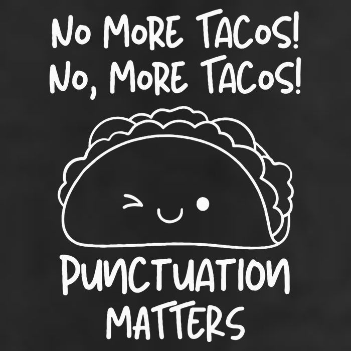 No More Tacos Punctuation Matters Funny Taco English Teacher 15oz Campfire Ceramic Mug