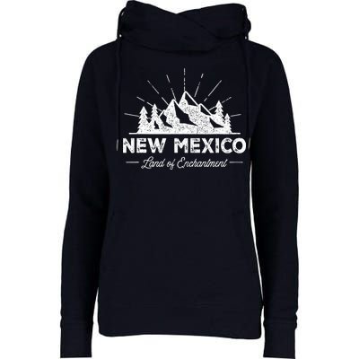 New Mexico T Vintage Nm Hiking Retro Design Womens Funnel Neck Pullover Hood