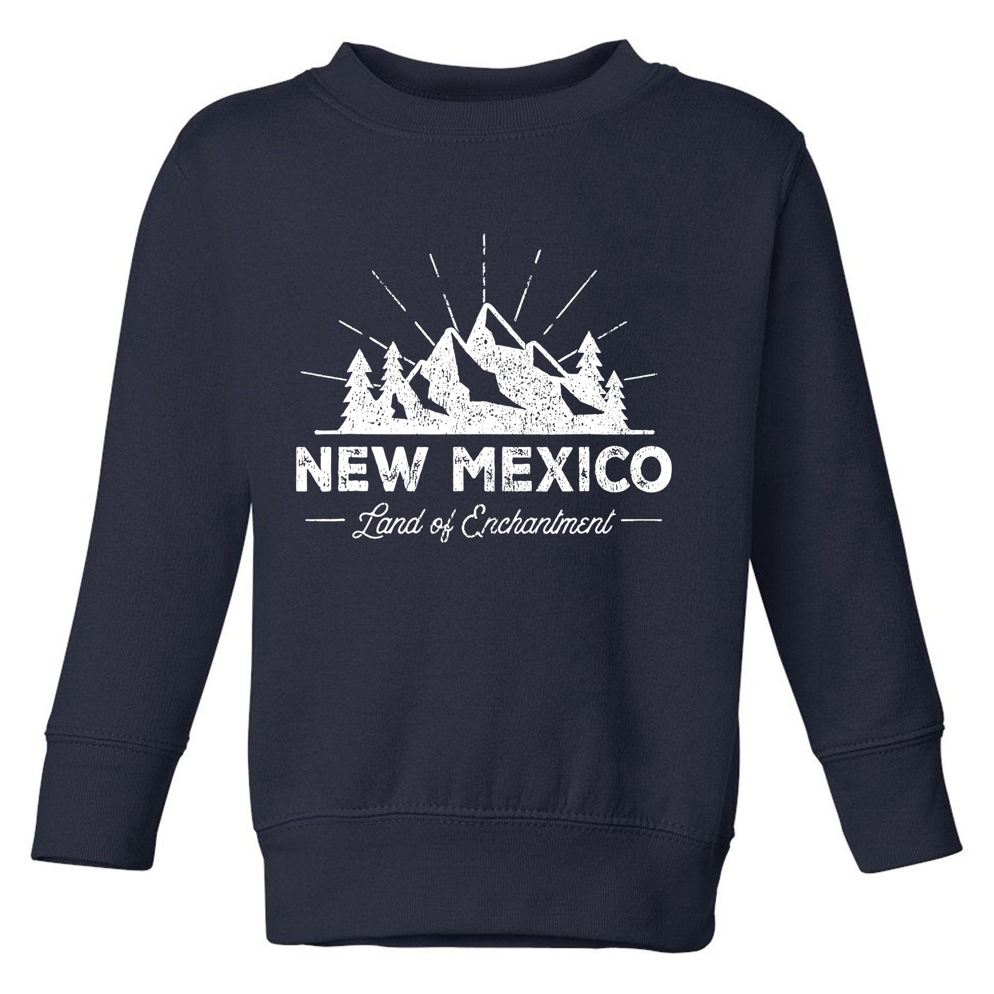 New Mexico T Vintage Nm Hiking Retro Design Toddler Sweatshirt