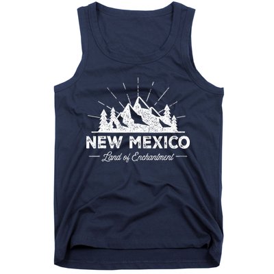 New Mexico T Vintage Nm Hiking Retro Design Tank Top