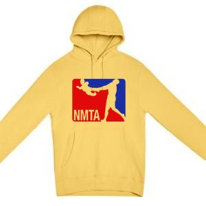 National Midget Tossing Association Funny Premium Pullover Hoodie