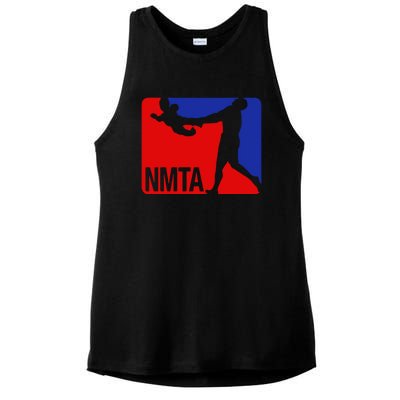 National Midget Tossing Association Funny Ladies PosiCharge Tri-Blend Wicking Tank