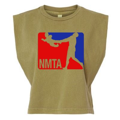 National Midget Tossing Association Funny Garment-Dyed Women's Muscle Tee