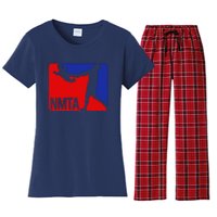 National Midget Tossing Association Funny Women's Flannel Pajama Set