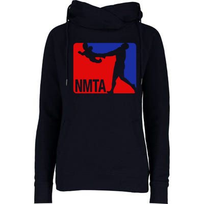 National Midget Tossing Association Funny Womens Funnel Neck Pullover Hood