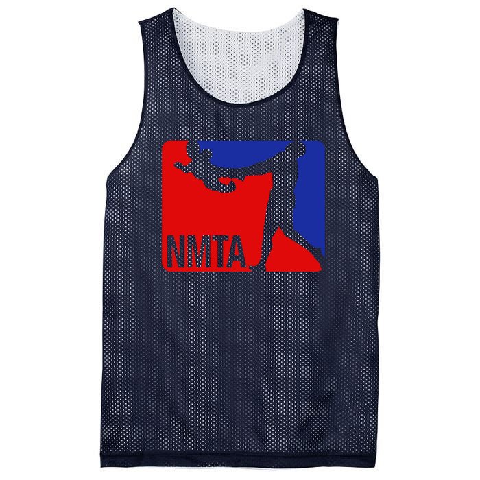 National Midget Tossing Association Funny Mesh Reversible Basketball Jersey Tank