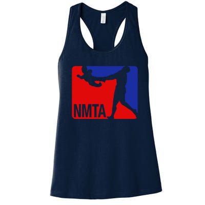 National Midget Tossing Association Funny Women's Racerback Tank