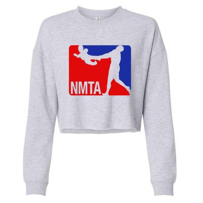 National Midget Tossing Association Funny Cropped Pullover Crew