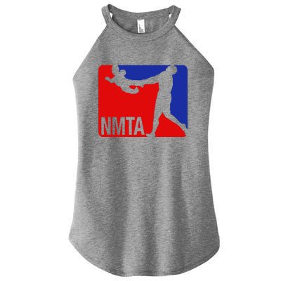 National Midget Tossing Association Funny Women's Perfect Tri Rocker Tank