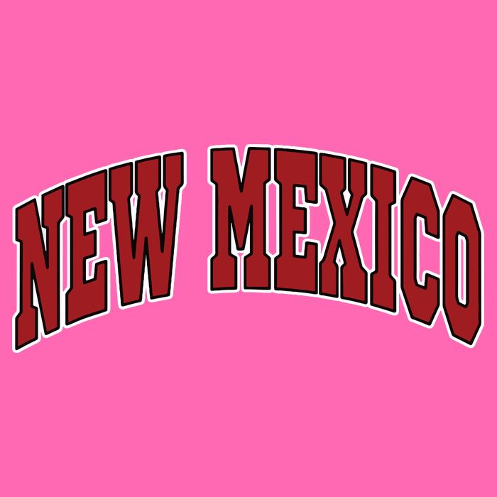New Mexico Throwback Design Print Classic Stripe Pom Pom Beanie