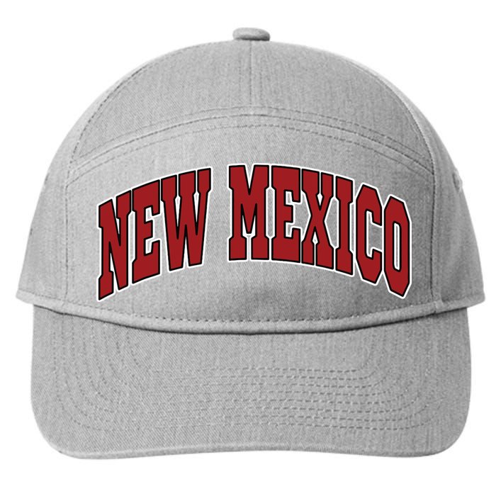New Mexico Throwback Design Print Classic 7-Panel Snapback Hat