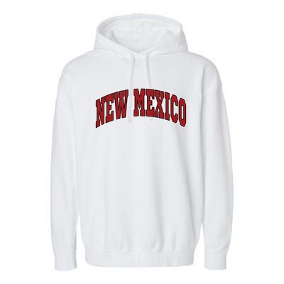 New Mexico Throwback Design Print Classic Garment-Dyed Fleece Hoodie