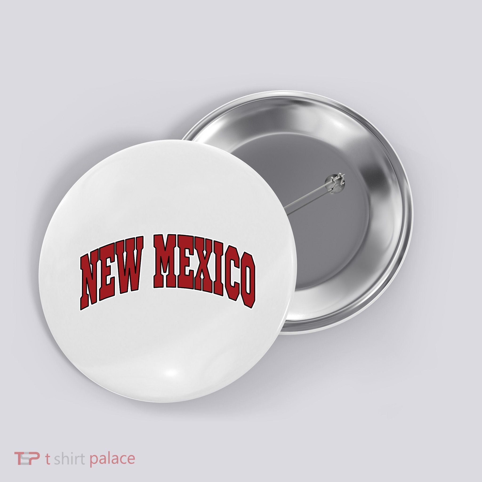 New Mexico Throwback Design Print Classic Button