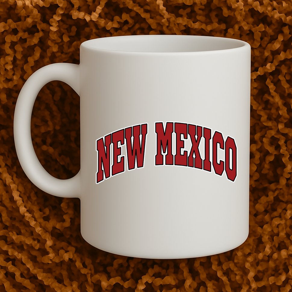 New Mexico Throwback Design Print Classic Mug