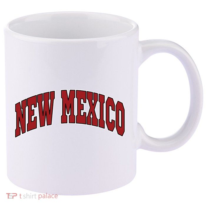 New Mexico Throwback Design Print Classic 11oz C Handle Ceramic Mug