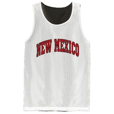 New Mexico Throwback Design Print Classic Mesh Reversible Basketball Jersey Tank