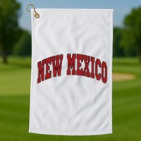 New Mexico Throwback Design Print Classic Golf Towel