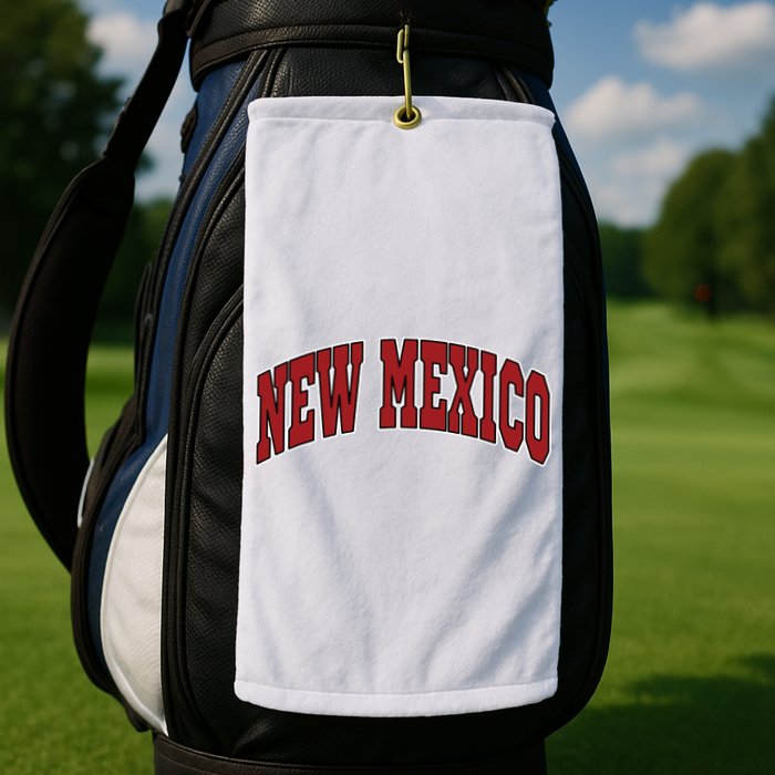 New Mexico Throwback Design Print Classic Golf Towel