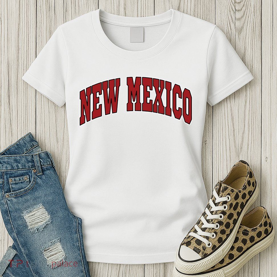 New Mexico Throwback Design Print Classic Womens T-Shirt