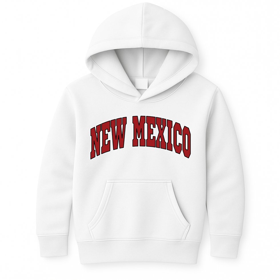 New Mexico Throwback Design Print Classic Kids Hoodie