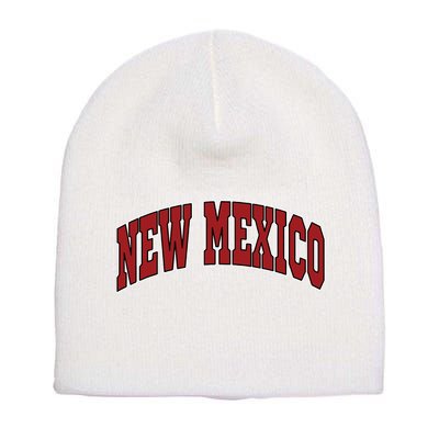 New Mexico Throwback Design Print Classic Short Acrylic Beanie