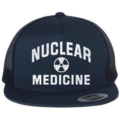 Nuclear Med Tech Gift Nuclear Medicine Technologist Funny Gift Flat Bill Trucker Hat