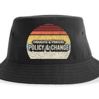 No More Thoughts & Prayers Time For Policy & Change Sustainable Bucket Hat