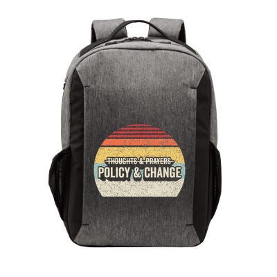 No More Thoughts & Prayers Time For Policy & Change Vector Backpack