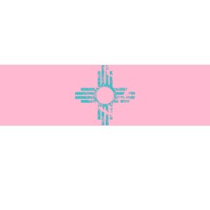 New Mexico T Zia Symbol Distressed Bumper Sticker