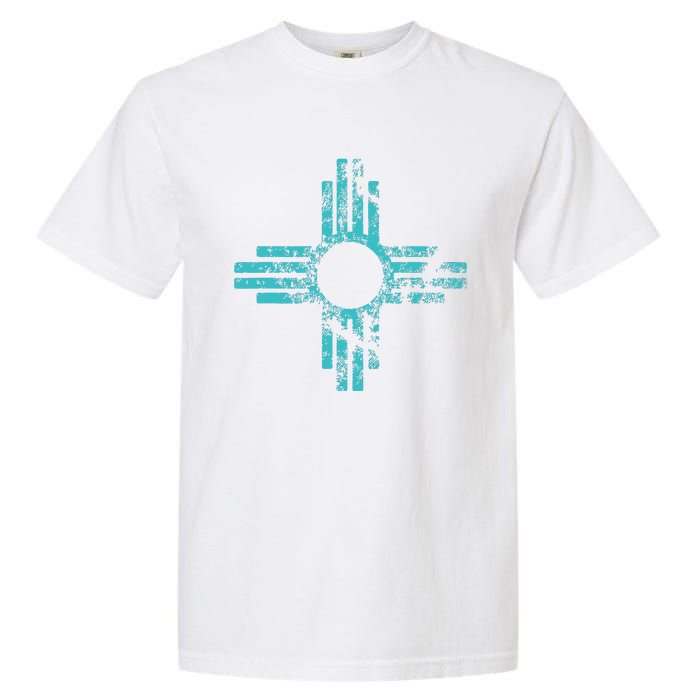 New Mexico T Zia Symbol Distressed Garment-Dyed Heavyweight T-Shirt