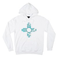 New Mexico T Zia Symbol Distressed Hoodie