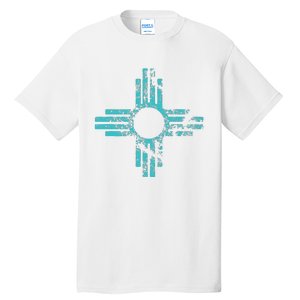 New Mexico T Zia Symbol Distressed Tall T-Shirt