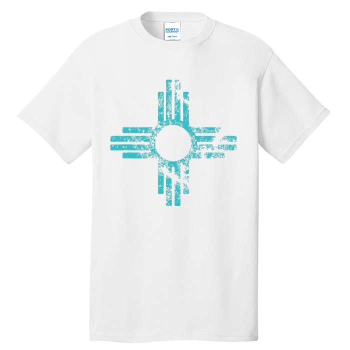 New Mexico T Zia Symbol Distressed Tall T-Shirt