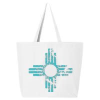 New Mexico T Zia Symbol Distressed 25L Jumbo Tote